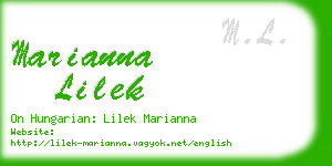 marianna lilek business card